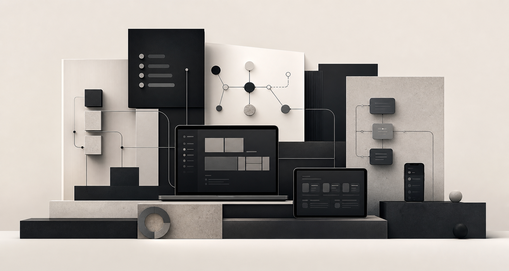 A BIZNAVIS product ecosystem concept made of connected modules, devices and process nodes